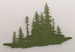 Tim Holtz Die Cuts * Forest Shadows * 6 Sets * White or Green Cardstock