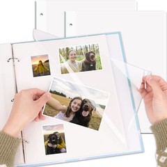 70 Pack 11×9 Photo Album Refill Pages Self Adhesive Sheets for 3 Ring Binders