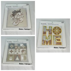 Lot of 3 Recollections Paper Layering Kit Home Good Vibes Only Geometric