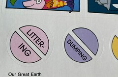 Vtg 90s NEW Stickers Troll Associates Reading Book Club School Our Great Earth