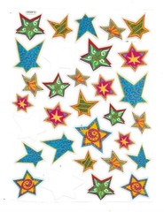 Large Lot of Stickers and Presswood Door Hanger – Sea Life, Dragonflies, Stars