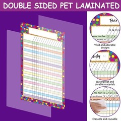 9 PCS Confetti Classroom Charts Incentive Homework Data Reward Chores Progress