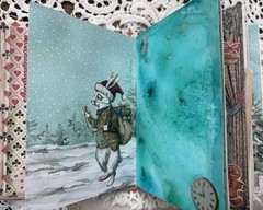 Junk Journal Handmade – Christmas Alice in wonderland