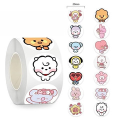 BT21 Stickers 500 Pcs Roll Cute Cartoon Anime DIY Diary Journal Decals Decors