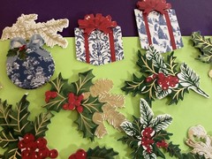 Anna Griffin Christmas Present and Holly Stickers 24 Pieces
