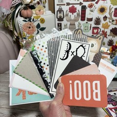 Junk Journal Kit Halloween & Fall Themed Planner Decor Supplies Scrapbook Lot