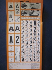 DECAdry New Old Stock Dry Transfer black rub-on LETTERS (w/numbers) FREE SHIP US
