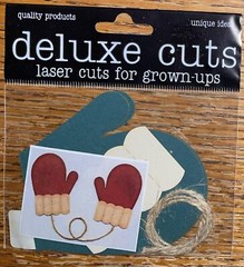 Deluxe Designs~Green Mittens ~Cold LASER Die Cuts For Adults COMPLETES Scrapbook
