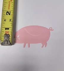 8 Piece Pig Die Cut Cardstock Embellishments For Scrapbooking Card Making