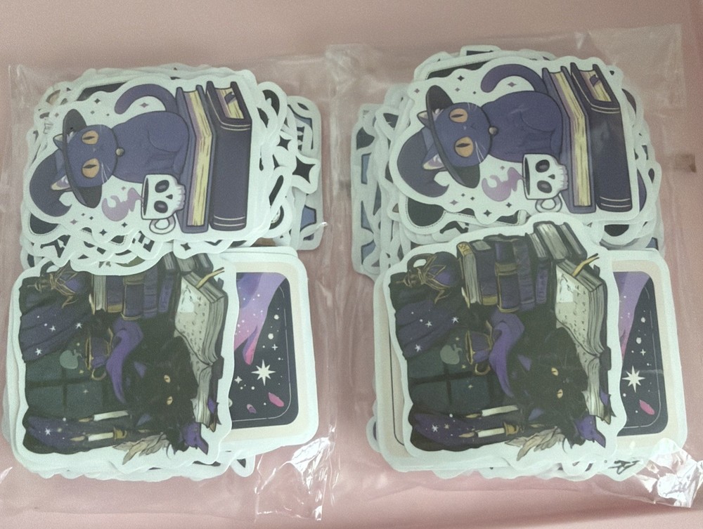 100pcs Witch book Book Lover Gifts Stickers Lot Of 2