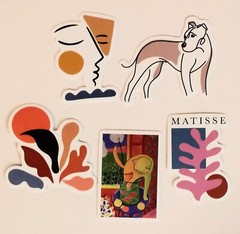 Artist Henri Matisse. Fauvism Art Era Painter. Matisse Style 9 Stickers/Decals B