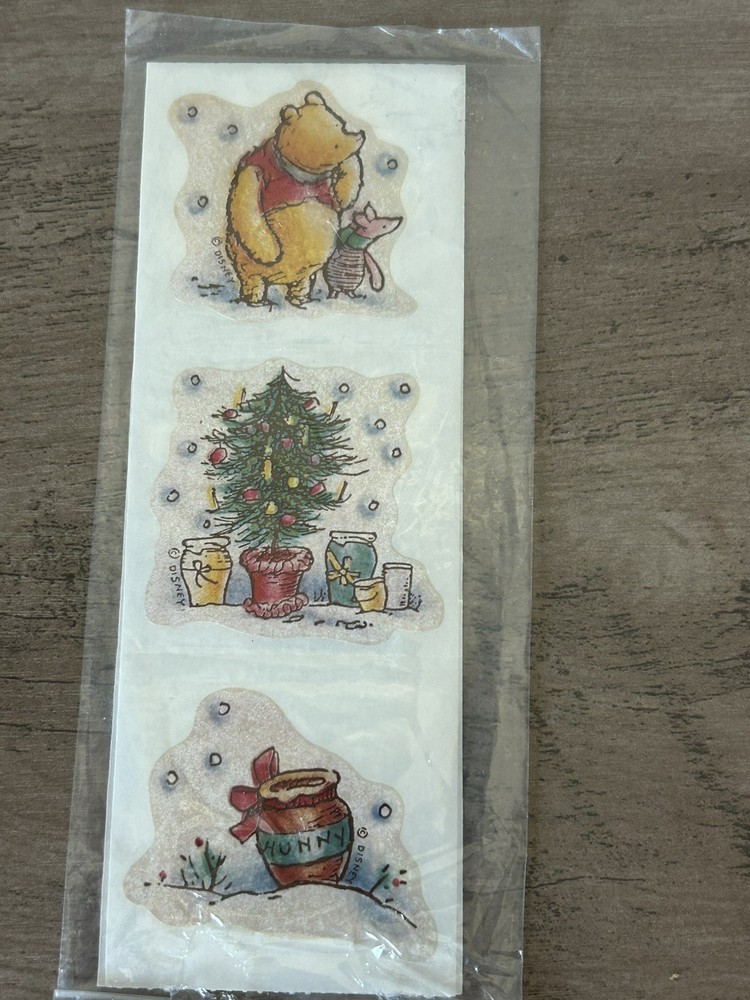 VTG Classic Winnie-The-Pooh stickers~sealed 6 stickers Michel & Co