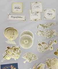 Original Anna Griffin AG904 «WEDDING CARD TOPPERS» 132-Pc Sentiments Card-Layers