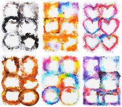 PET Scrapbook Stickers Set, 120PCS Journaling Supplies with 6 Themes Book Wall O