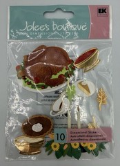 Jolee’s Boutique Fall Thanksgiving 3D Stickers Lot – Hayride Turkey Autumn