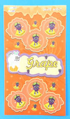 Grape Scented Scratch & Sniff Sticker Sheet