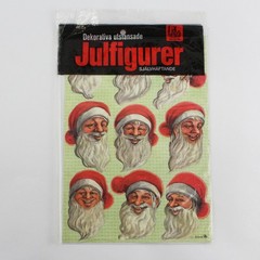 Lot Of 3 Gerhards Assorted Decorative Die-Cut Christmas Figures Self-Adhesive