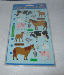 Stickopotamus – Binder Stickers – Petting Zoo Farm Animals – New Package