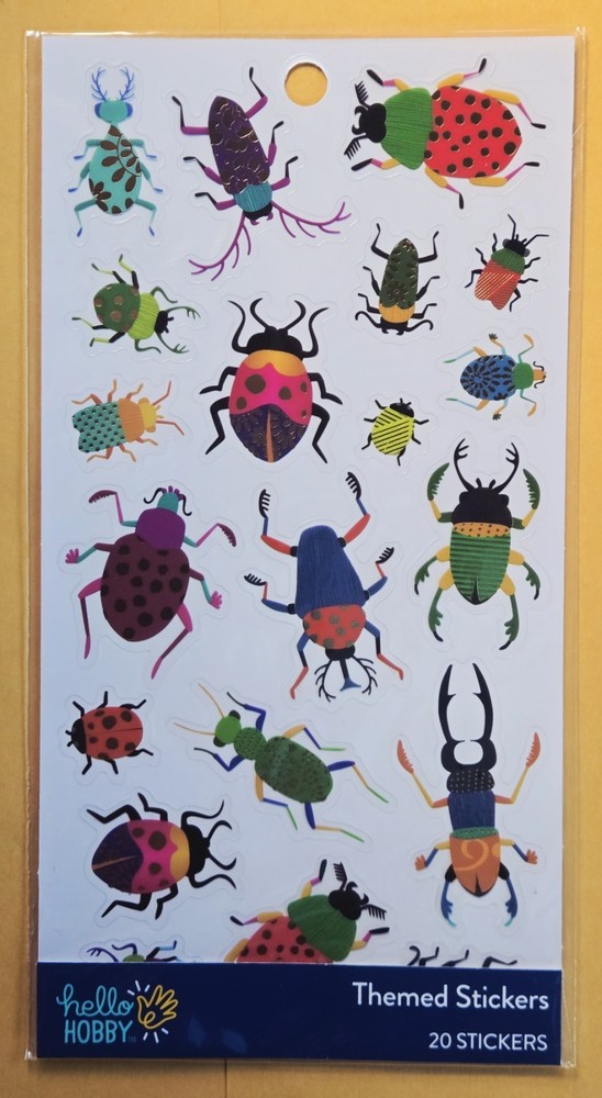 Insects Sticker Sheet/ 20 pieces/ Hello Hobby