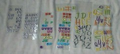 Mixed Lot of 3D Puffy Scrapbook Letters Various Sizes & Colors As Shown (B)
