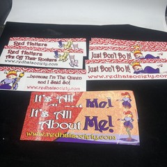 Red Hat Society Stickers Lot Bumper Vinyl Scrapbooking Vintage Car 50+