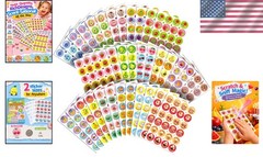Scratch and Sniff Stickers – 864 Pieces, 12 Different Scents, 36 Sheets – Reward