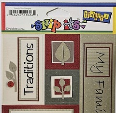 Pebbles Inc Family Time Sampler Cardstock Stickers Tidbits Words Quotes Titles