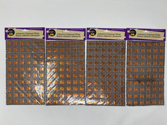 Halloween Scrapbooking Pumpkin Adhesive Diamond Wrap 4 pc 6×10″ Crafters Square