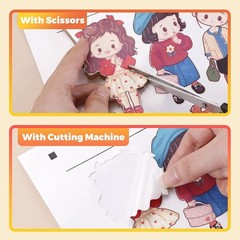 Vivid Waterproof Printable Vinyl Sticker Paper – 100 Sheets, Glossy & Quick-D…