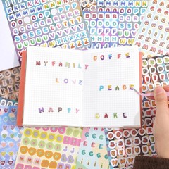 Vibrant 3000+ Piece Alphabet Sticker Book – Ideal for Crafting & Decorating