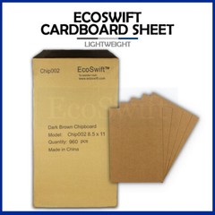 960 8.5×11 EcoSwift Chipboard Cardboard Scrapbook Scrapbooking Sheets 8 1/2 x 11
