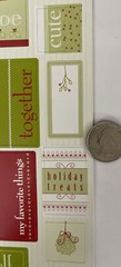 JOLLY & BRIGHT WORD Card Stock Sticker(45pc)Heidi Grace•Christmas •Mistletoe•Joy