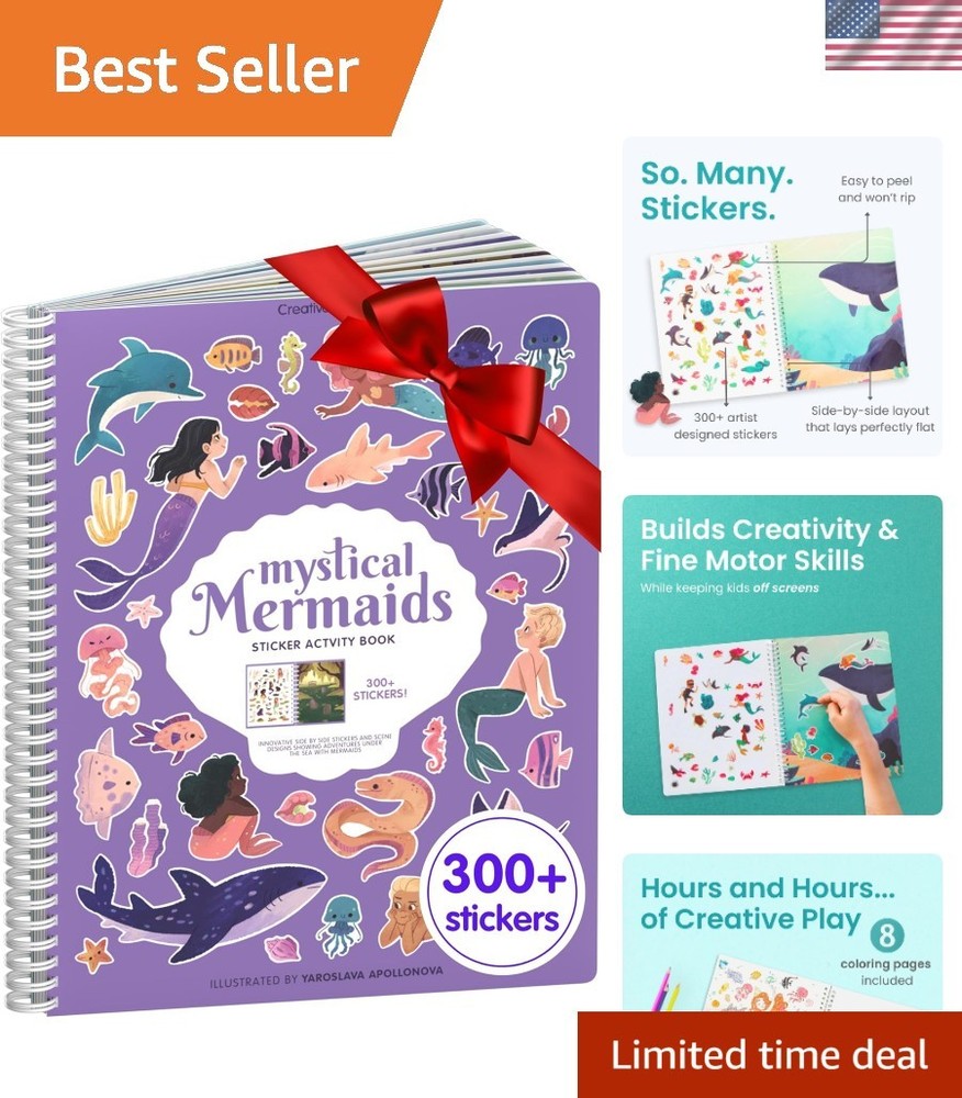 Creative Mermaid Toddler Sticker Book: 300+ Stickers for Imaginative Play