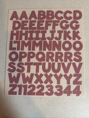 Over 20 Different Colors And Styles Of Alphabet And Number Stickers
