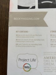 Becky Higgins Project Life New Unopened 180 Pieces