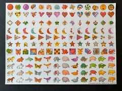 Vinatge 1996 Binney & Smith Inc Stickers (4 Sheets) – Scrapbooking Embelishments