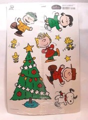 Hallmark Peanuts Snoopy Moveable Stickers Christmas Decoration Sheet New