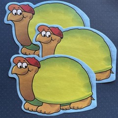 Vintage 90s Note Stationery Frank Shaffer Turtle Mouse Elephant Paper Sheets Lot