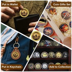 24Pcs Military Soldiers Challenge Coins Veterans Coins Honoring All Who Serve…
