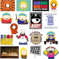 SOUTH PARK VARIETY DIE CUT VINYL 50 CT STICKER PACK
