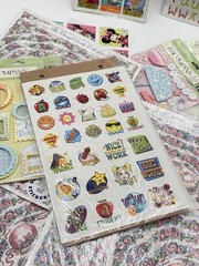 Lot 50 Assorted Scrapbooking Embellishment Stickers Album Card Making Appliqué