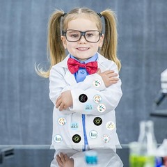 500 Science Party Decorations Stickers – Mad Scientist Labels for Birthday & Bab