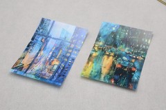 Rain drops PET Stickers Pack ｜City view glass rain drops themed Stickers TZB-M