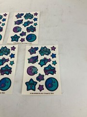 LOT OF 5 Vintage 1984 Morgan Mark 1 Stars Moon Scratch N Sniff Tattoo Sticker