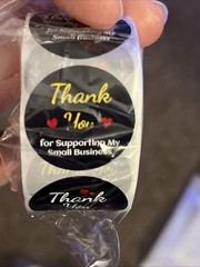 Thank You stickers 3,000 Stickers, Multi Color And Design. New Sealed