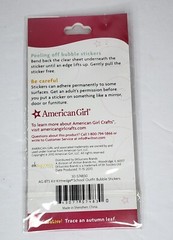 American Girl Crafts Bubble Stickers Kaya Kit JLY Gardening 2010 3 Packs New