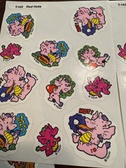 Big Lot 80s STICKERS Trend Scratch Sniff Lollipop Kitten Red Hots Hot Fudge Jell