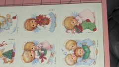 Vintage Gibson Stickers Christmas Angels 1 Sheet
