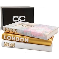Set of 3 Hardcover Blank Page Books Journaling Scrapbooking Home Décor New