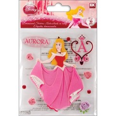 EK Success DISNEY PRINCESS Dimensional Stickers – AURORA – 10 pcs